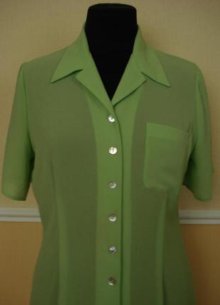 Летняя кофточка шифоновая блузка с коротким рукавом.2 фото