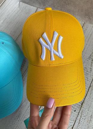 Яскраві унісекс бейсболки new york жовтий