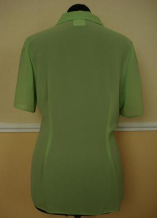 Летняя кофточка шифоновая блузка с коротким рукавом.4 фото