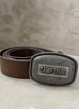 Чоловічий шкіряний ремінь camp david
