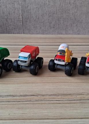Металеві машинки блиск і чудо машинки blaze & the monster machines