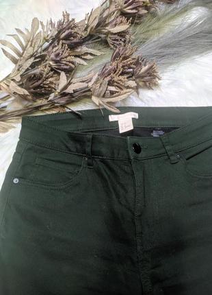 Зеленые джинсы h&m 36/6/165/68a