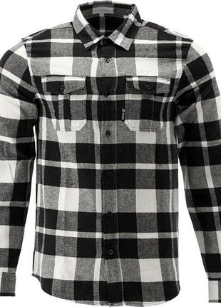 Сорочка фланелева біло-чорна, yato розм. 2xl/ 82см х 62см,100%-бавовна [40]