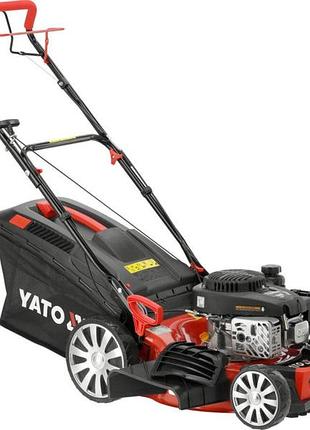 Газонокосарка бензинова yato з приводом :2,4квт, ширина різання: ø= 46см, травозбірник- 62л