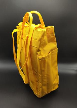 Сумка - рюкзак fjallraven kanken totepacke, желтый2 фото