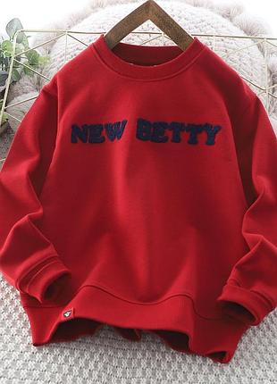 Світшот на хлопчика new betty арт. 7134 110 см червоний