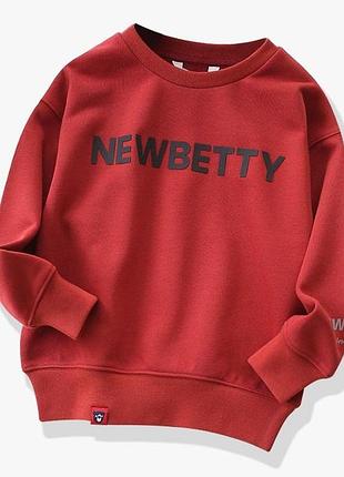 Свитшот на мальчика new betty арт. 7163 110 см красный