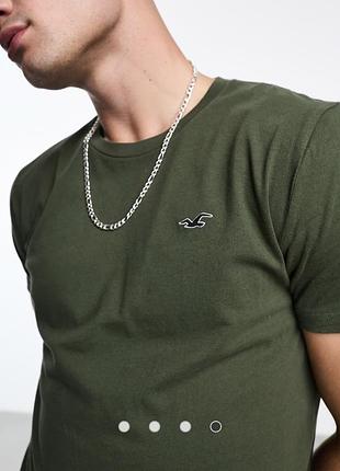 Футболка hollister вінтаж вінтажна орігінал хакі хаккі зелена