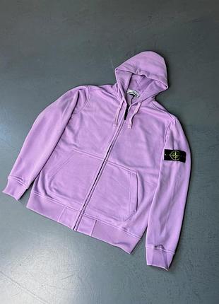 Классическое мужское зип худи лиловое р. s, m, l, xl, xxl