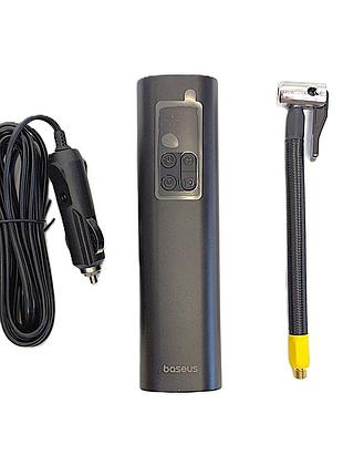 Портативный автомобильный компрессор baseus super mini inflatorpump bs-cg003 12v 120w 30л/мин 10.3bar цифровой манометр led фонарь