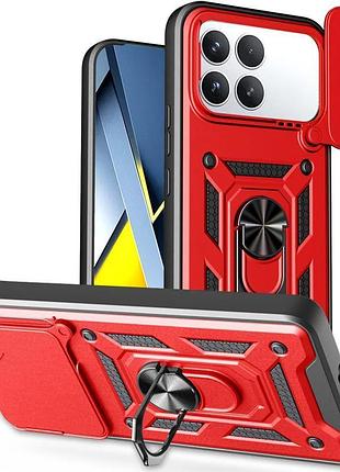 Чохол ummi camshield serge ring для xiaomi poco f8 pro червоний / red