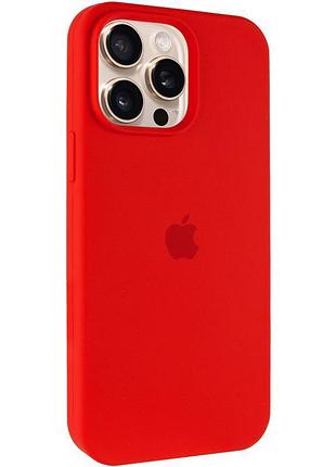 Чехол silicone case full protective (aa) для apple iphone 14 pro (6.1") красный / red