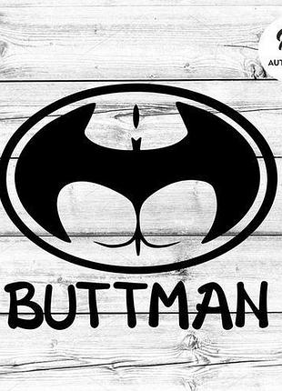 Наклейка на авто oracal buttman 40х35 см, чорний