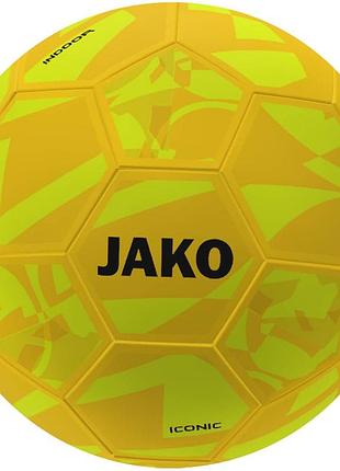 Мяч iconic для игр в зале jako 2387 5 жёлтый (4067633214439)