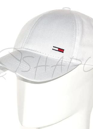 Бейсболка мужская из тонкого хлопка кепка с регулятором tommy hilfiger bdh19512 белый