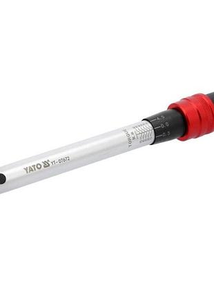 Ключ динамометричний yato : квадрат 3/8", f= 10- 60 нм, l= 285-295 мм [20]
