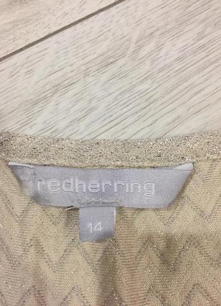 Золотистая блестящая блуза redherring3 фото