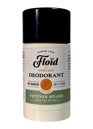 Дезодорант твердый floid vetyver splash свежесть ветиверов, нежный, легкий аромат, 75 мл