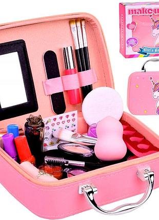 Дитячий набір косметики 28 в 1 у валізці єдиноріг heaning flybeauty