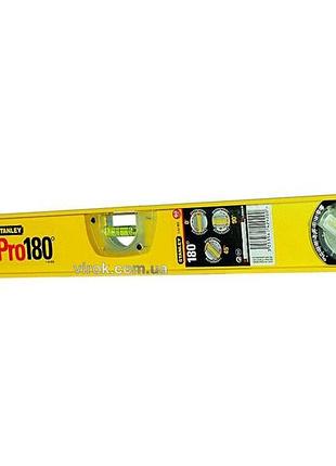 Рівень stanley "pro180" : l= 80 см, 3 капсули- 1 обертова 180* dw