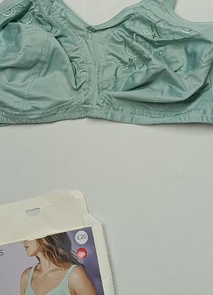 Бюстгальтер жіночий marks & spencer бавовняний з вишивкою без кісточок без пуш-ап full cup (великі розміри) 7