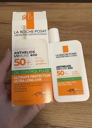 Матувальний крем roche-posay anthelios uvmune 400 oil control fluid spf 50+,