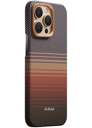 Чехол pc pitaka with magsafe для apple iphone 15 pro max (6.7") sunset