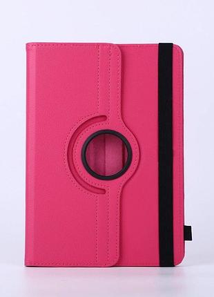 Универсальный чехол книжка-подставка leather case premium на планшет 10" малиновый