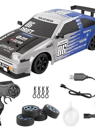 Дрифт машинка на радиоуправлении toyota trueno ae86 1:16 r/c spray system drift