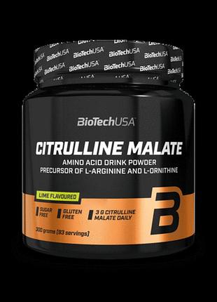 Аминокислоты biotech citrulline malate 300 грамм вкус lime
