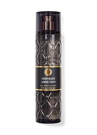 Парфюмированный спрей для тела bath & body works (667659337194) midnight addiction fragrance mist 236 ml