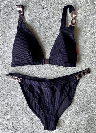 Жіночий роздільний купальник в рубчик розмір м river island