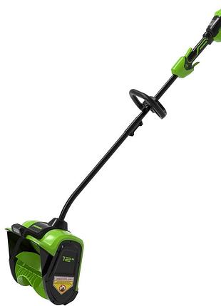 Снегоуборочная лопата бесщёточная аккумуляторная greenworks 48 в (24 в x 2) sse401(30 см) без акб и зу