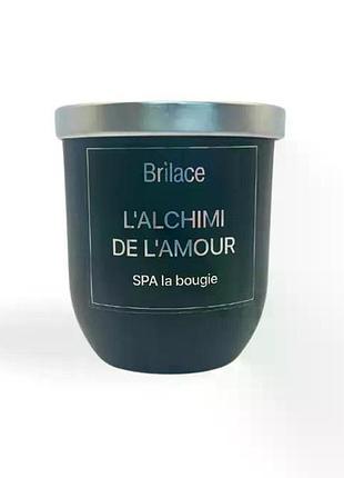 Спа свеча для массажа "алхимия любви" (металлическая крышка) brilace spa la bougie l'alchimi de l’amour 145 г