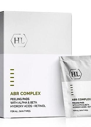 Набор отшелушивающих очищающих салфеток holy land peeling pads abr complex 24 шт