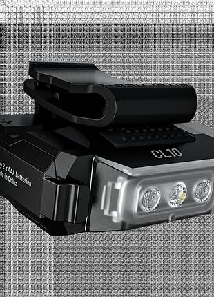 Багатофункціональний ліхтар на кліпсі nitecore cl10 з червоним і синім світлом (45лм, 2*ааа, 15м)