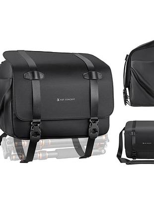 Cумка на плечо для фотоаппарата k&f concept camera sling bag 10л urban wander 10 black (kf13.163)