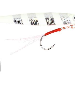 Пилькер golden catch dasher 206 glow 7g с поводком и тройником для ловли саргана, ставриди, луфаря, жереха, судака