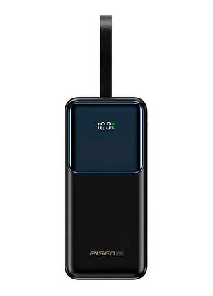 Умб повербанк pisen quick 27000 mah 65w smart chip quick charging (tp-d126) black