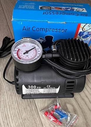 Компресор для підкачування коліс автомостильний air compressor 250 psi з маномітрим c 308.