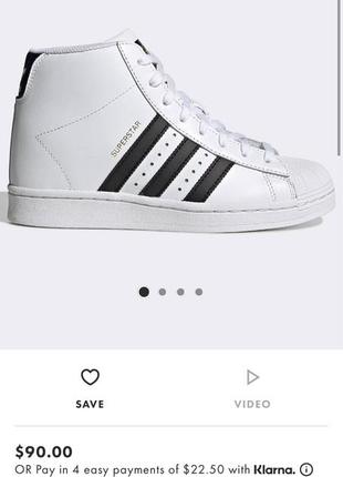 Кросівки кеди снікерси adidas superstar up m19513 кросівки на танкетці кросівки на платформі2 фото