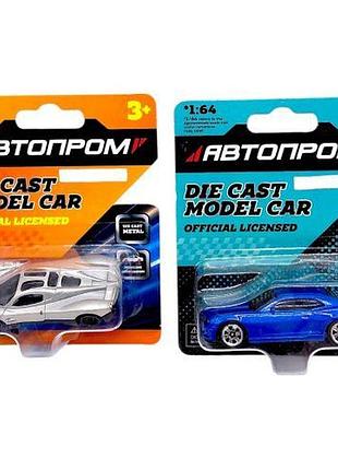 Машина металева автоптом, 1:64, мікс видів (планшет 10*3,5*12 см)