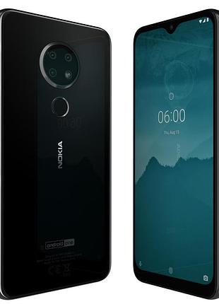 Смартфон nokia 6.2 4/128gb black 2sim 6.3" ips 16 мп+8 мп+5 мп 3500 мач 4g nfc