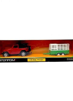 Машина + приціл. 1:43 jeep wrangler, відкр.двер, короб.28*8*6,5см