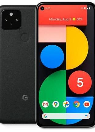 Смартфон google pixel 5 8/128gb just black 6" oled gorilla glass 6 qualcomm snapdragon 765g 4k nfc 4080 mah
