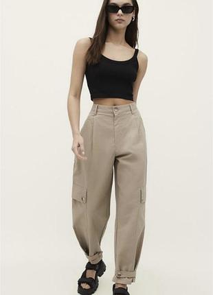 Штани карго cargo stradivarius