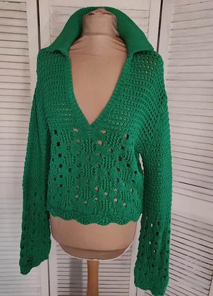 Зеленый джемпер