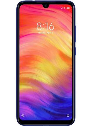 Смартфон xiaomi redmi note 7 4/64gb neptune blue 6.3" 2 sim lte nano-sim ips 2340x1080 4000 mah 48 мп + 5 мп 3