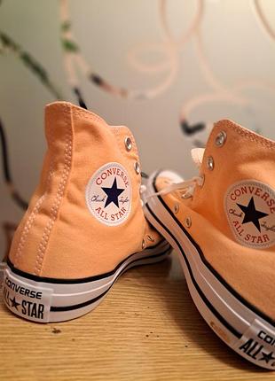 Кеды унисекс converse all star,деме,цвет оранж,размер 38, стелька 24.5см, произведена в вьетнаме, закуплены в италии,новые, очень удобные, но не парки