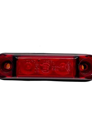 Габаритный фонарь 12-24v led 3 horpol червоний